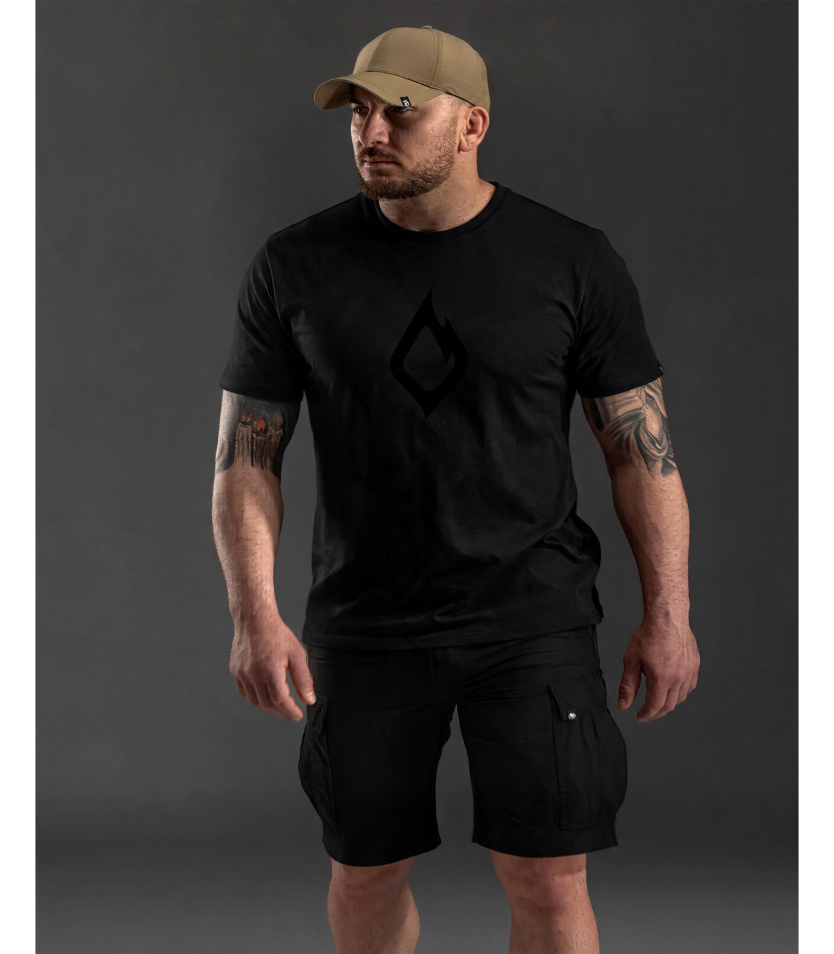 Pentagon Prime Burn Cotton T-Shirt | Sabotage Oddal