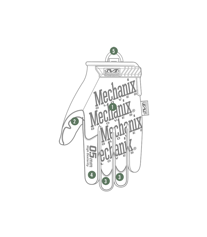 ΓΑΝΤΙΑ MECHANIX, Womans Original,Covert,0.5mm,MD