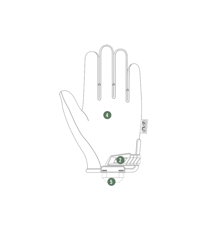 ΓΑΝΤΙΑ MECHANIX, The Original, Wolf Grey, Size XXL