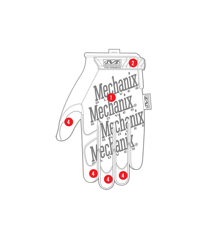 ΓΑΝΤΙΑ MECHANIX, The Original, Size S