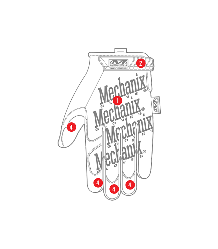 ΓΑΝΤΙΑ MECHANIX, The Original, Size M