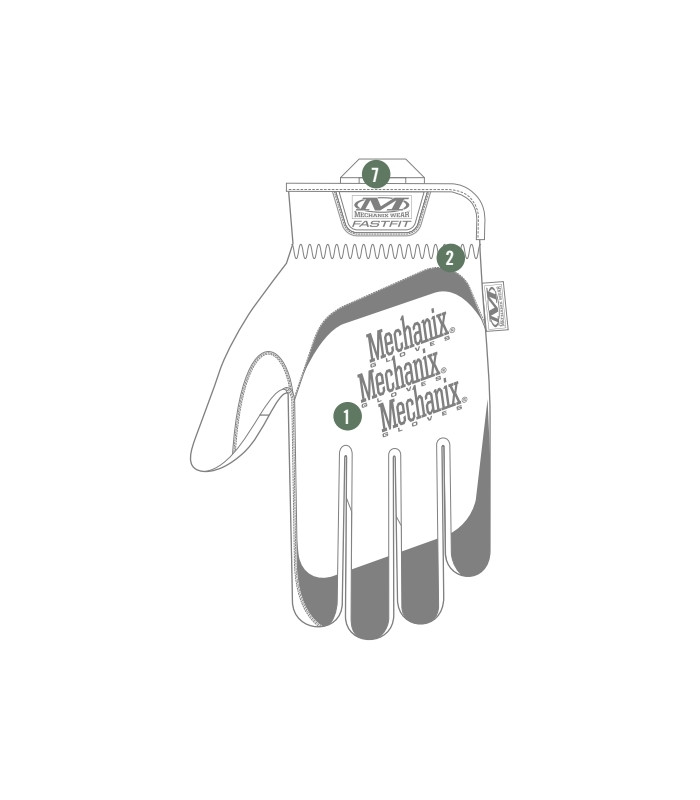 ΓΑΝΤΙΑ MECHANIX, Fastfit, Coyote, LG