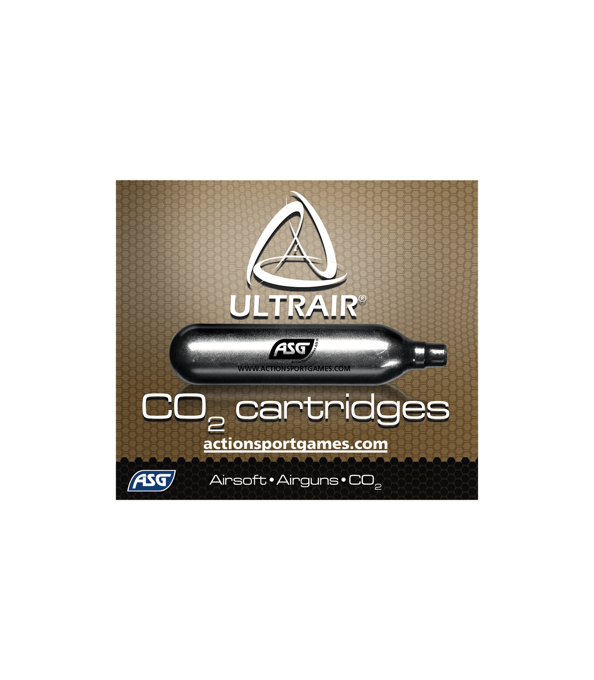 ΑΜΠΟΥΛΑ CO2, 12gr, ASG, Συσκευασία 5Τεμ.