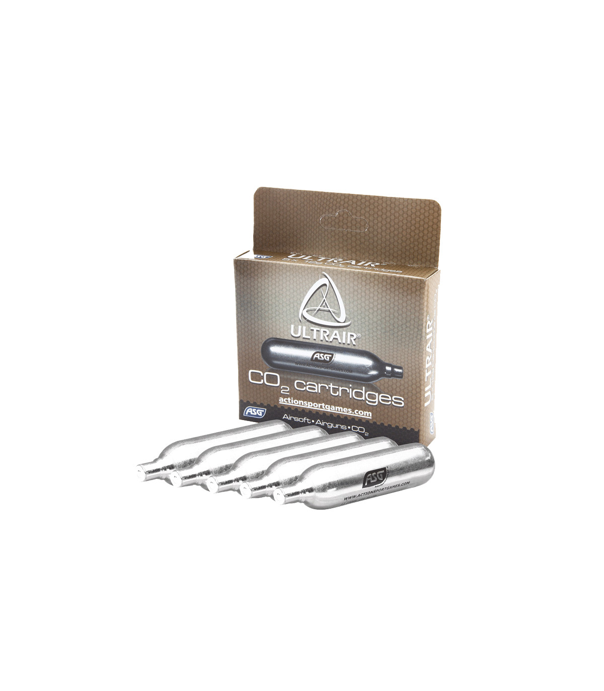 ΑΜΠΟΥΛΑ CO2, 12gr, ASG, Συσκευασία 5Τεμ.
