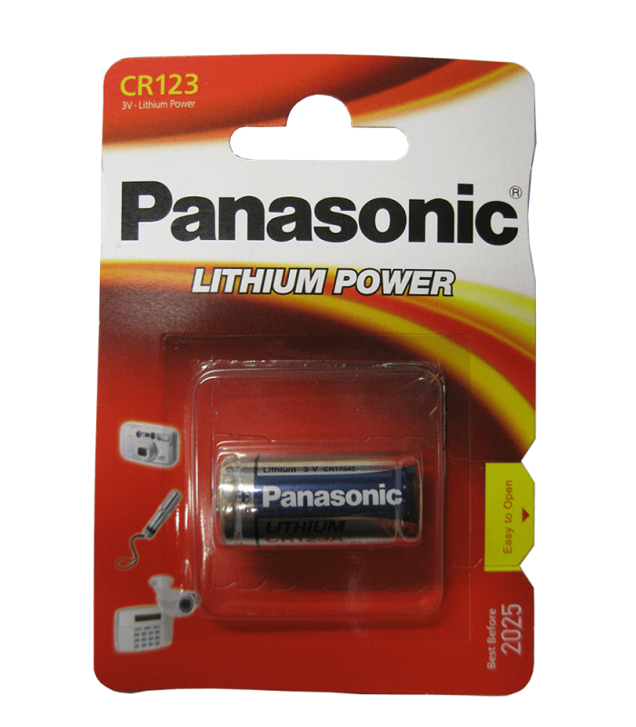 ΜΠΑΤΑΡΙΑ PANASONIC Lithium CR123 BL1 (τιμή τεμαχίου)