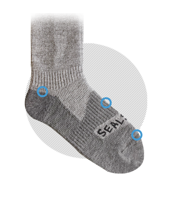 SEALSKINZ ΑΔΙΑΒΡΟΧΕΣ ΚΑΛΤΣΕΣ COLD WEATHER ΜΕΣΑΙΟΥ ΤΥΠΟΥ