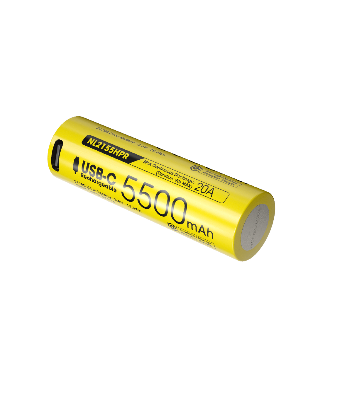 ΜΠΑΤΑΡΙΑ NITECORE 21700 / 5500mAh (τιμή τεμαχίου), NL2155HPR
