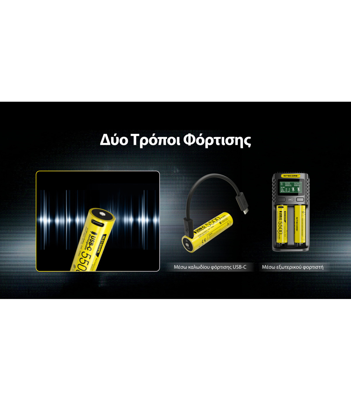 ΜΠΑΤΑΡΙΑ NITECORE 21700 / 5500mAh (τιμή τεμαχίου), NL2155HPR