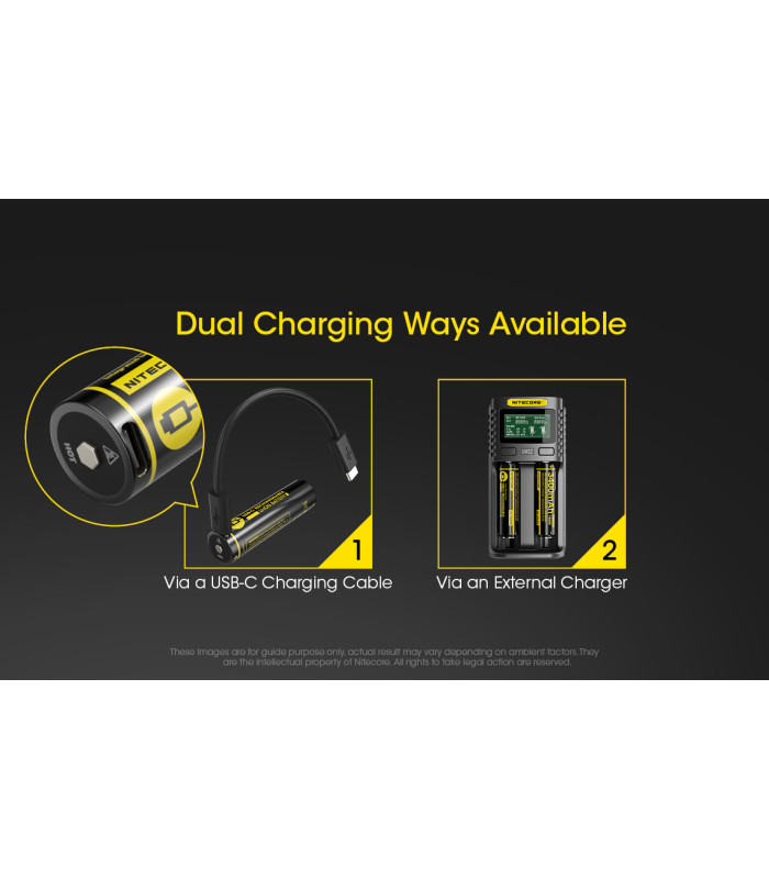 ΜΠΑΤΑΡΙΑ NITECORE 18650 / 3400mAh / USB-C (τιμή τεμαχίου)