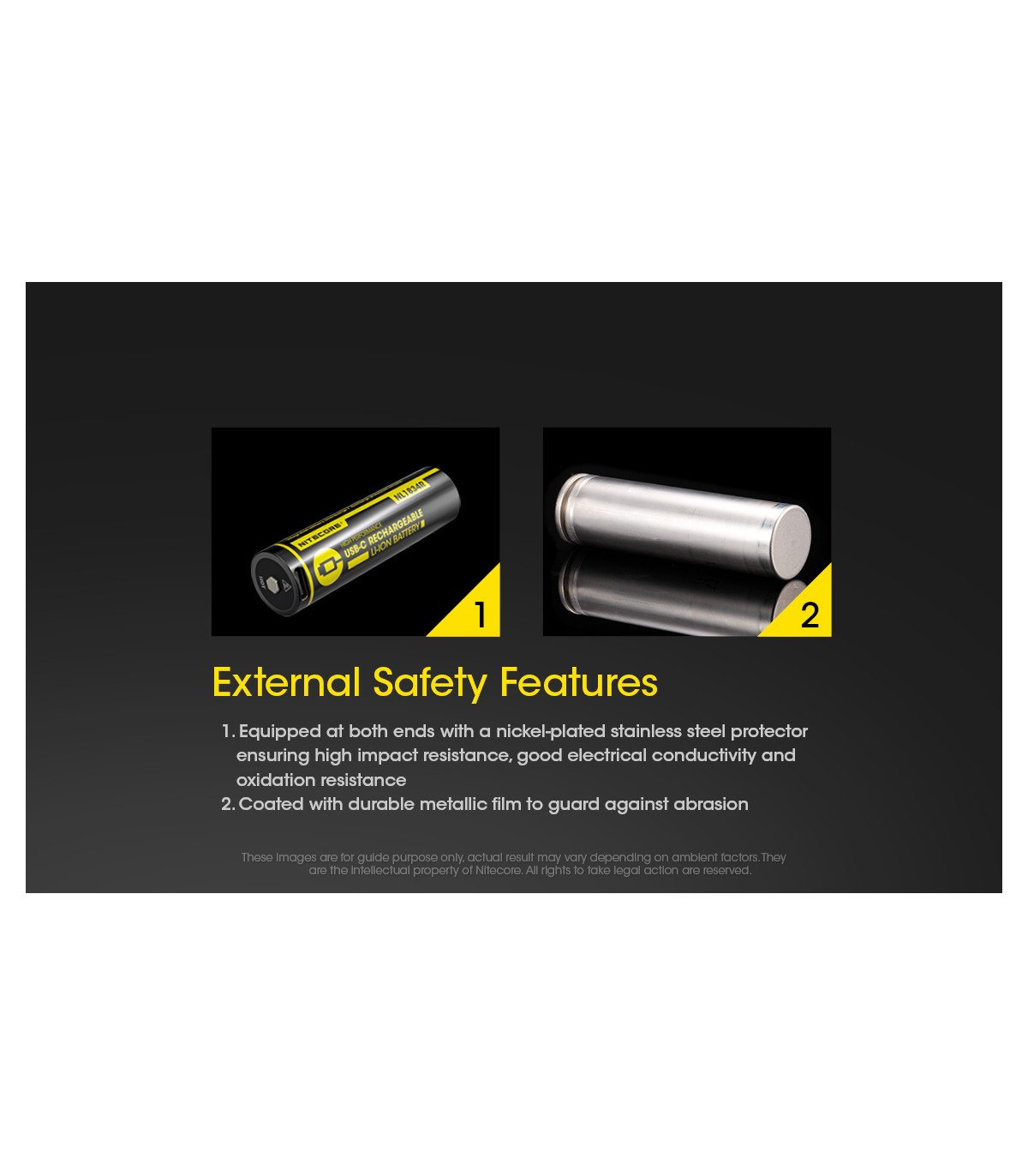 ΜΠΑΤΑΡΙΑ NITECORE 18650 / 3400mAh / USB-C (τιμή τεμαχίου)