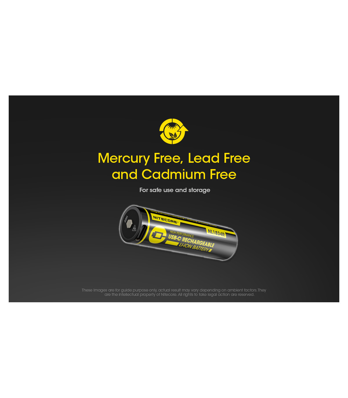 ΜΠΑΤΑΡΙΑ NITECORE 18650 / 3400mAh / USB-C (τιμή τεμαχίου)