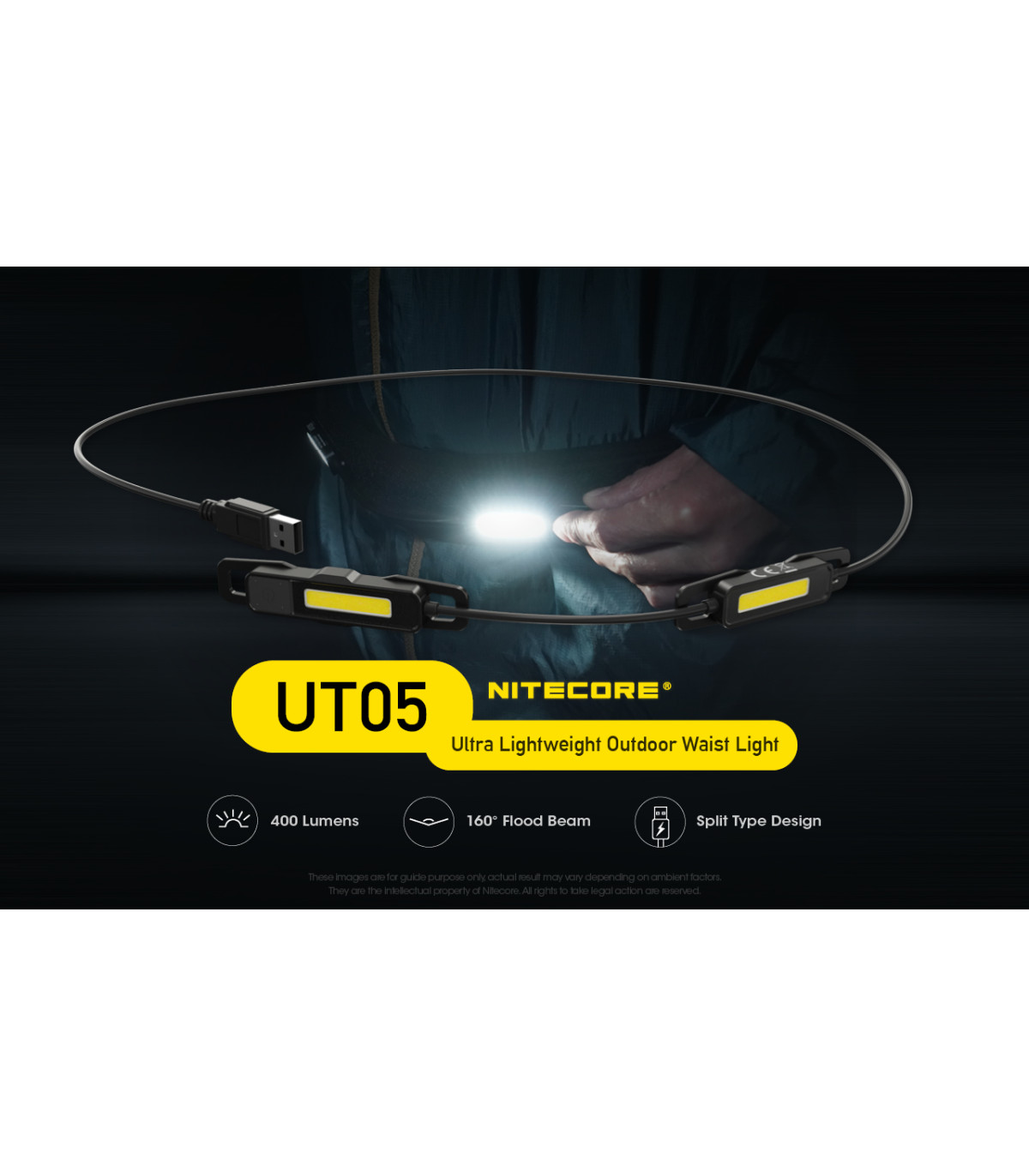 ΦΑΚΟΣ LED NITECORE HEADLAMP UT05, 400 Lumens