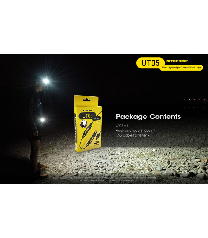 ΦΑΚΟΣ LED NITECORE HEADLAMP UT05, 400 Lumens