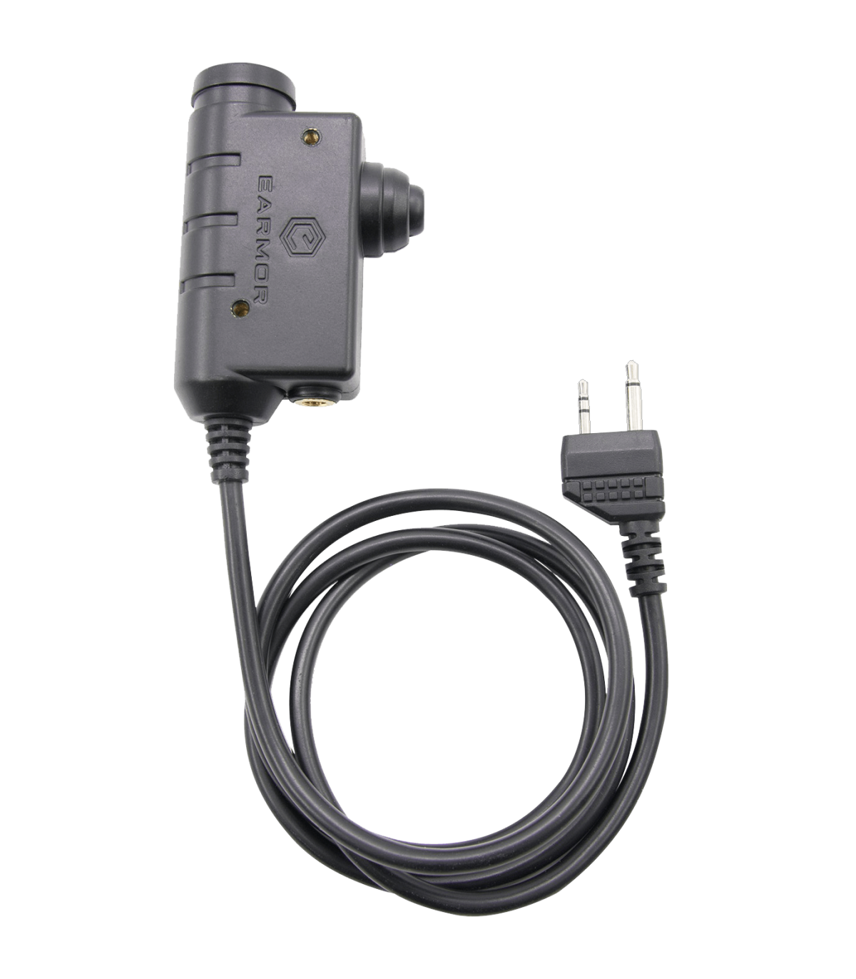 Διακόπτης PTT για Ωτοασπίδες EARMOR, Midland διπλό βύσμα (Stereo), Military