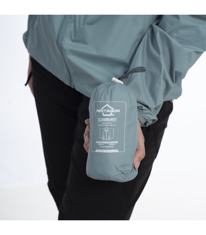Pentagon Cloudburst Packable Womens Rain Jacket | Sabotage Oddal
