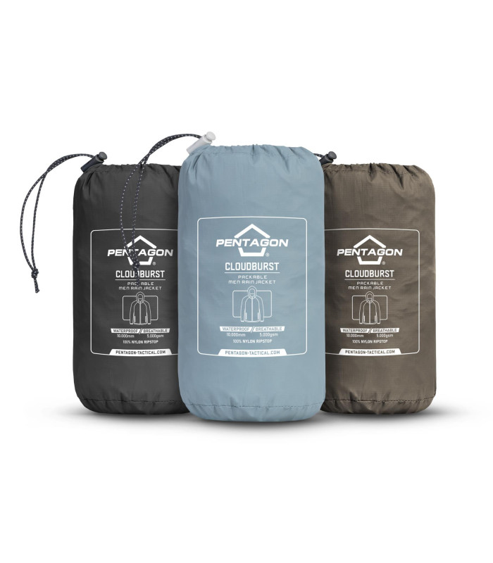 Pentagon Cloudburst Packable Rain Jacket | Sabotage Oddal