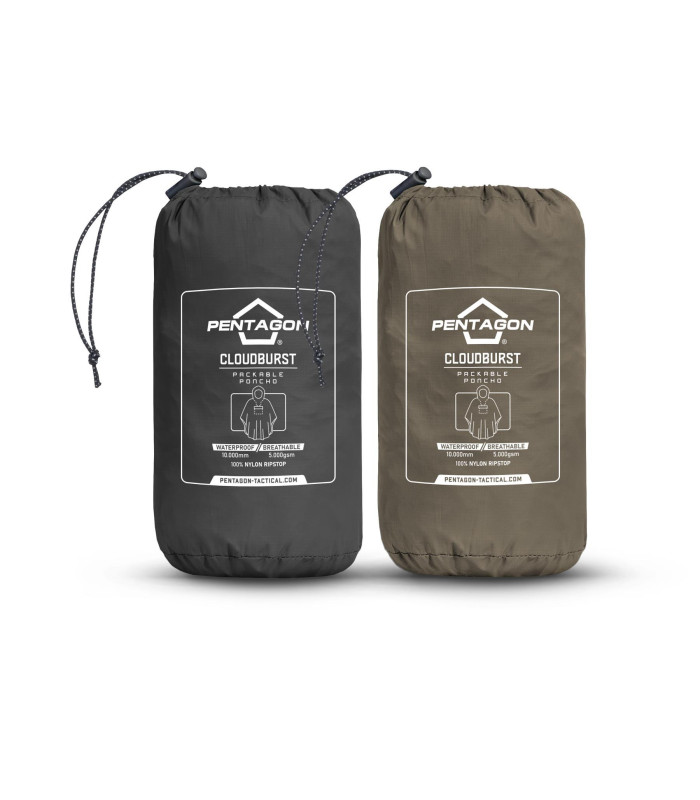 Pentagon Cloudburst Packable Rain Poncho | Sabotage Oddal