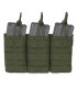 WARRIOR ASSAULT TRIPLE MOLLE OPEN 5.56 MM AMMO POUCH MULTICAM