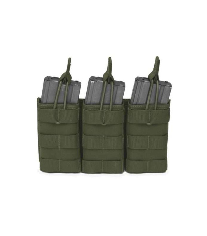 WARRIOR ASSAULT TRIPLE MOLLE OPEN 5.56 MM AMMO POUCH MULTICAM
