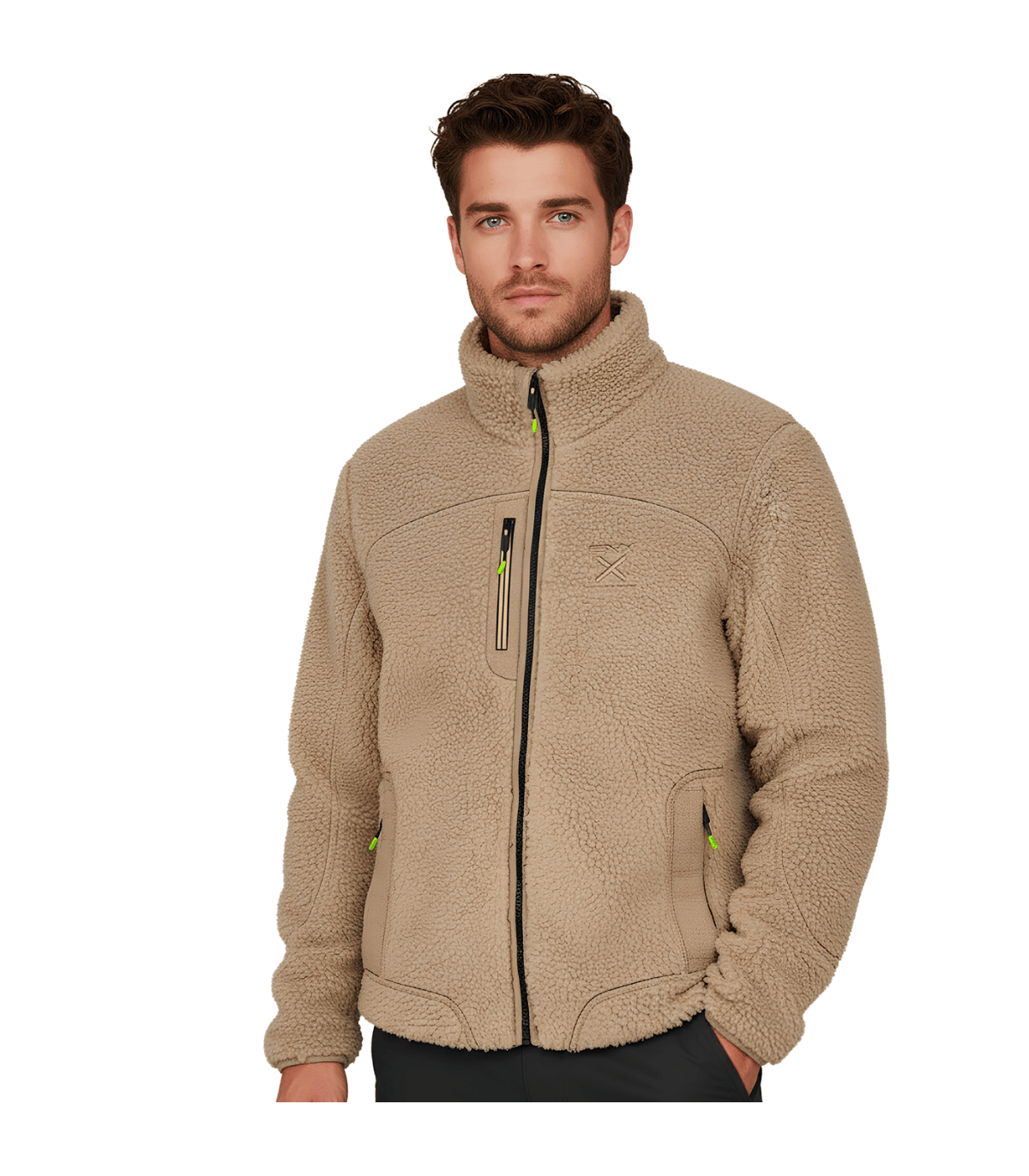 SNX Performance Bear Polar Sherpa Jacket Snow Wash Men's | Sabotage Oddal