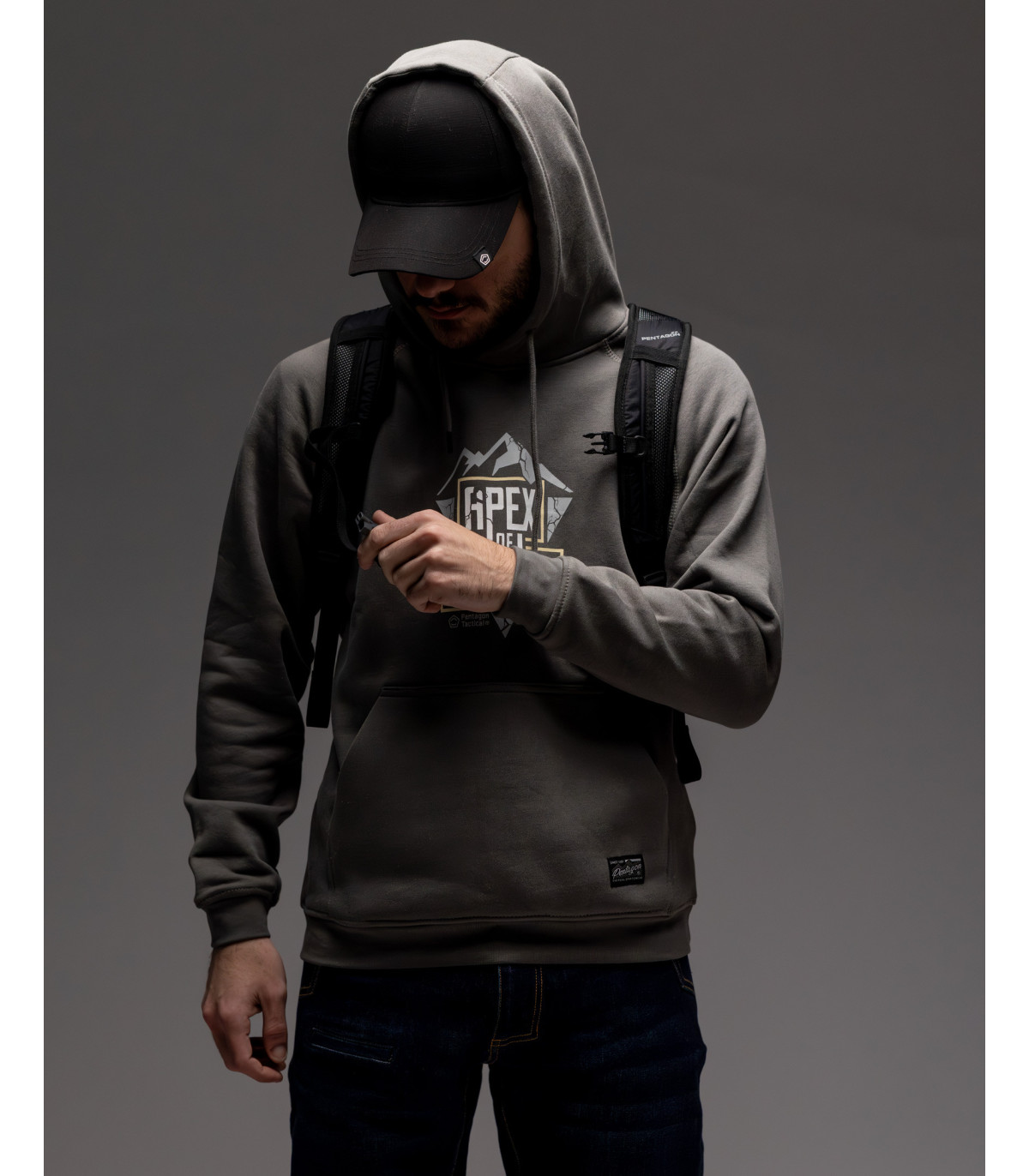 Μπλούζα Φούτερ Pentagon Phaeton Hood Sweater Apex Of Nature Με Κουκούλα | Sabotage Oddal