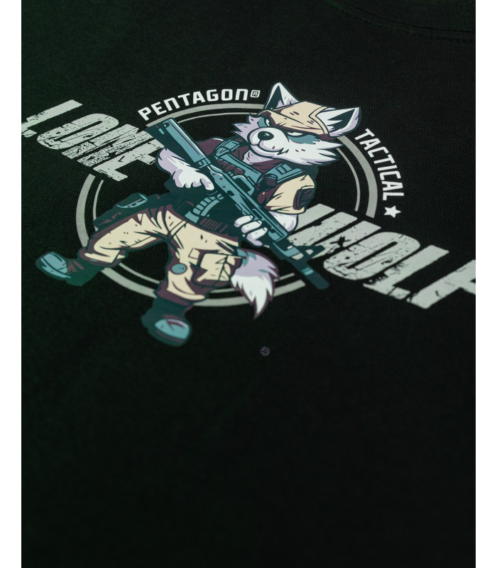 Pentagon Hawk Lone Wolf Sweatshirt Printed | Sabotage Oddal