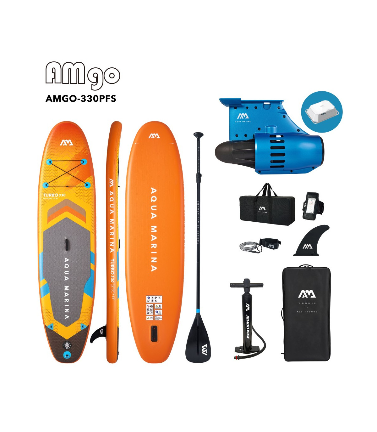AM SUP AMGO TURBO 330 WITH BLUE DRIVE S POWER FIN