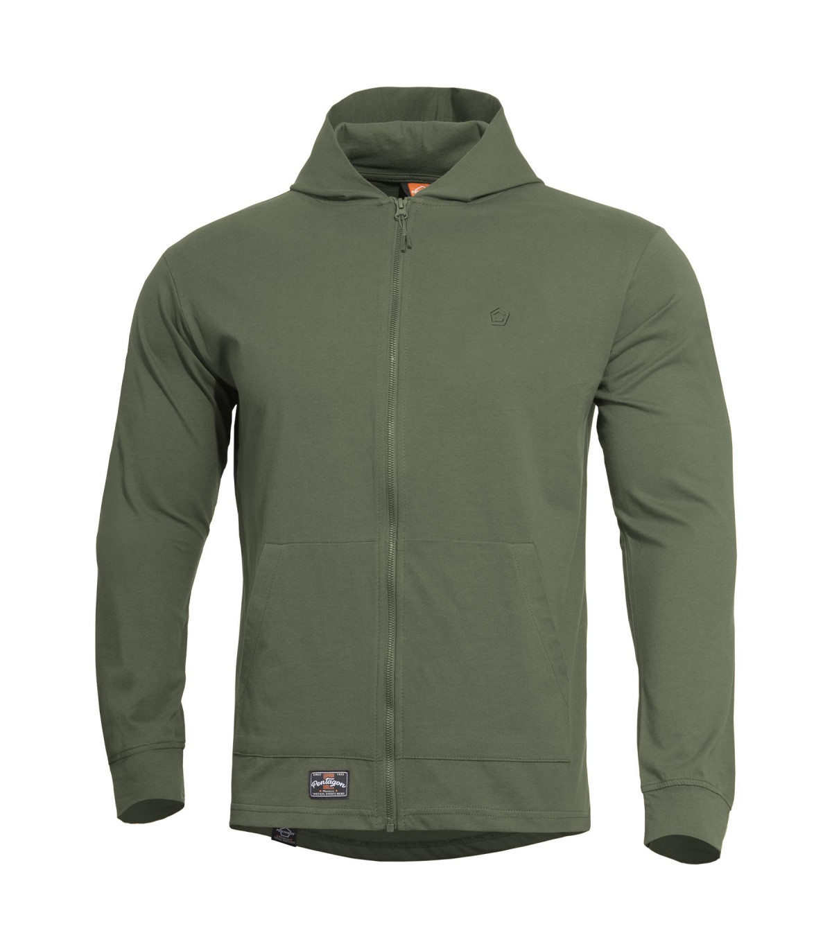 Μπλούζα Φούτερ Pentagon Agis Ring Spun Sweater Βαμβακερό Με Κουκούλα Φερμουάρ Και Τσέπες | Sabotage Oddal