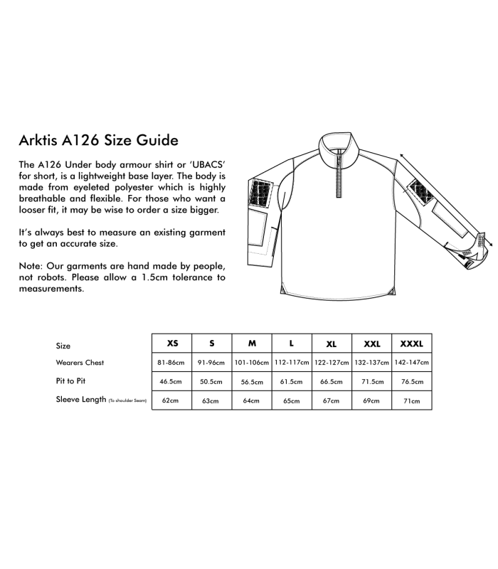 ARKTIS A126 LW UBACS SHIRT