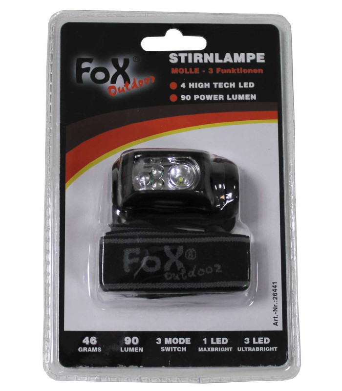 FOX OUTDOOR HEAD LAMP MOLLE