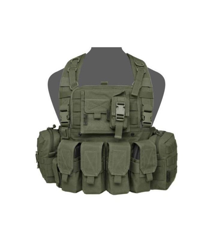WARRIOR ASSAULT 901 ELITE OPS BRAVO M4 CHEST RIG OD GREEN