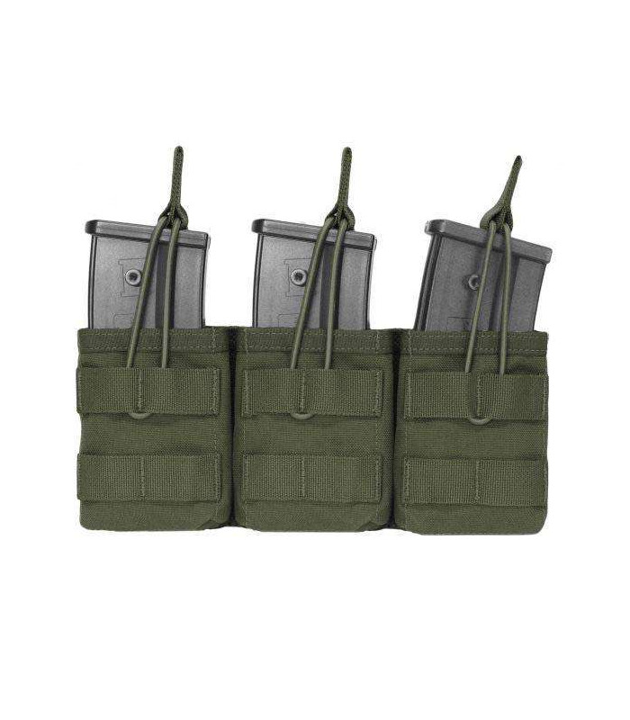 WARRIOR ASSAULT TRIPLE MOLLE OPEN G36 AMMO POUCH OD GREEN