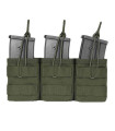 WARRIOR ASSAULT TRIPLE MOLLE OPEN G36 AMMO POUCH OD GREEN