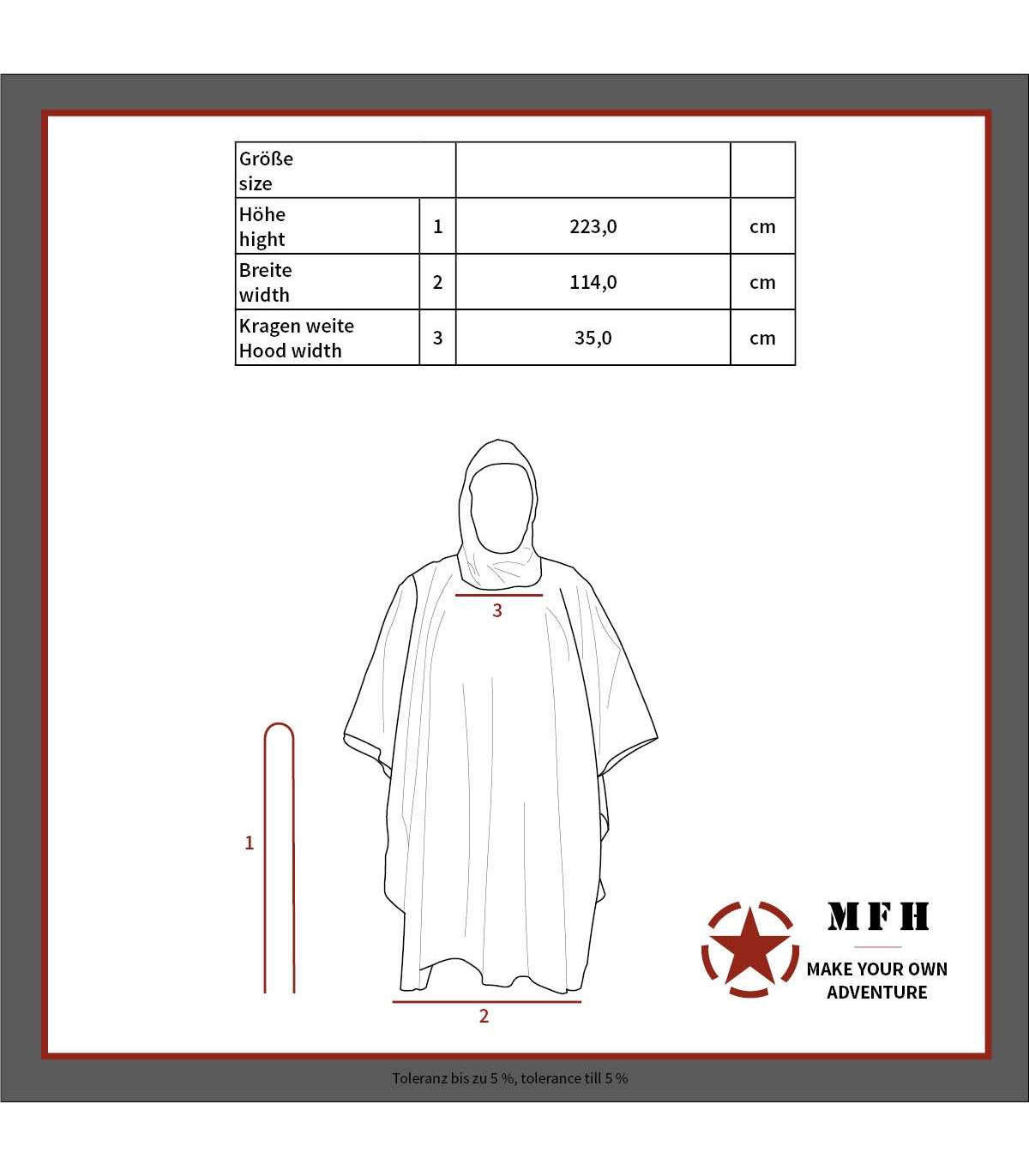 MFH Poncho Waterproof  | Sabotage Oddal
