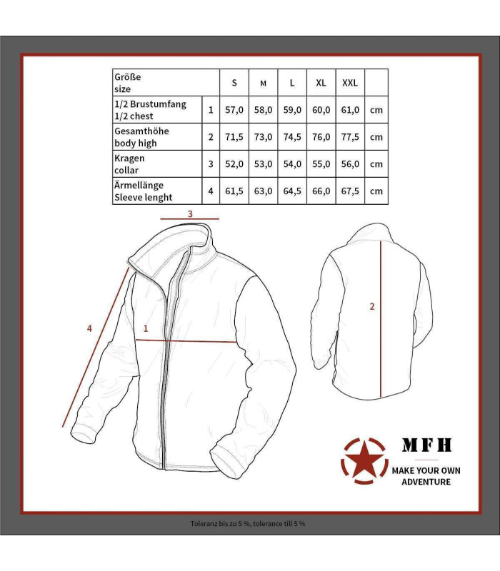 Fox Outdoor Arber Fleece Tactical Jacket | Sabotage Oddal