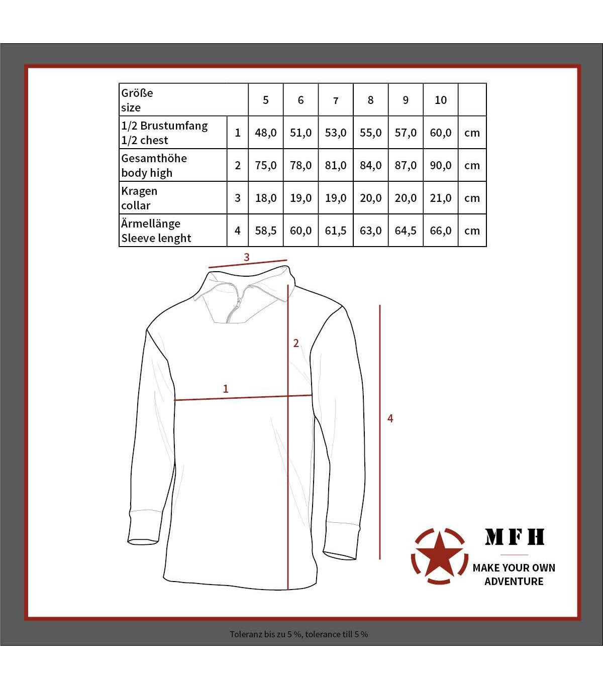 Μπλούζα MFH BW Turtleneck Shirt Μακρυμάνικη Επιχειρησιακή | Sabotage Oddal