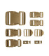 MILTEC 9 PIECES BUCKLE SET