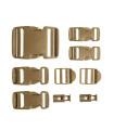 MILTEC 9 PIECES BUCKLE SET