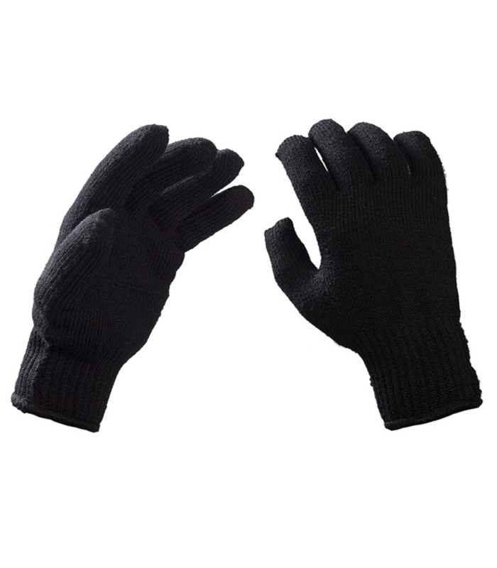 Γάντια πλεκτά στρατιωτικά (πετσετέ) Αεροπορίας / Ναυτικού Μαύρα