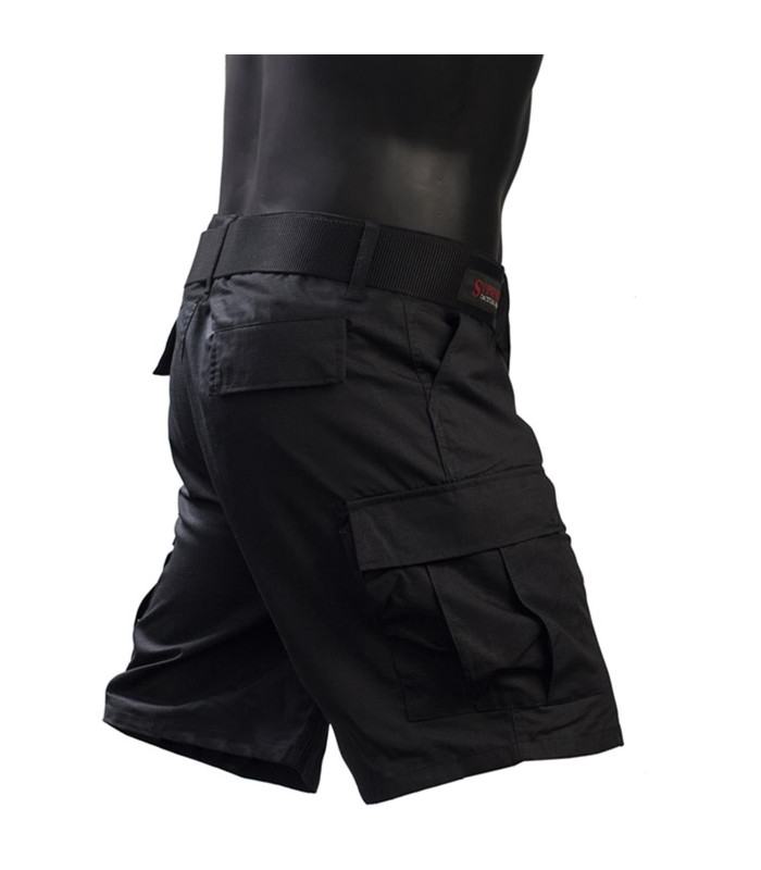 Survivors Ripstop Shorts Military Black | Sabotage Oddal
