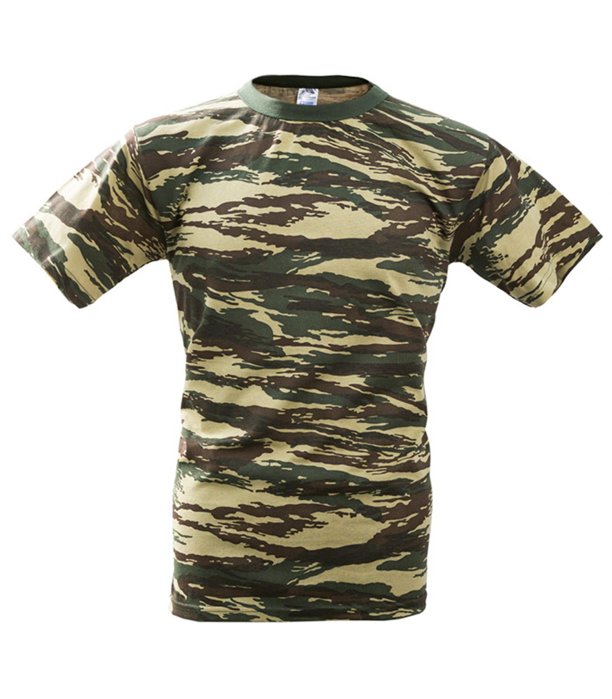 Survivors Greek Camouflage Cotton T-Shirt (3XL-4XL) | Sabotage Oddal
