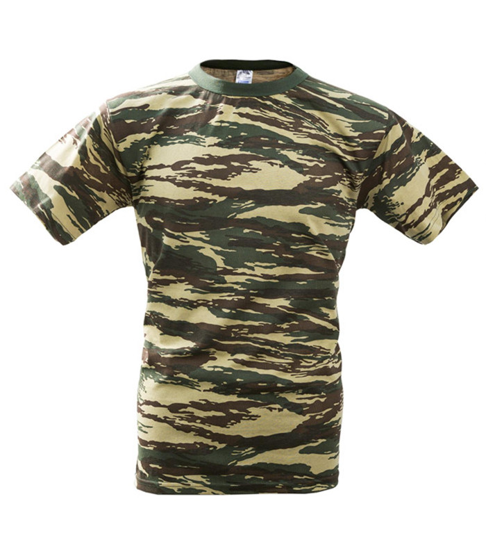 Survivors Greek Camouflage Cotton T-Shirt (S-XXL) | Sabotage Oddal