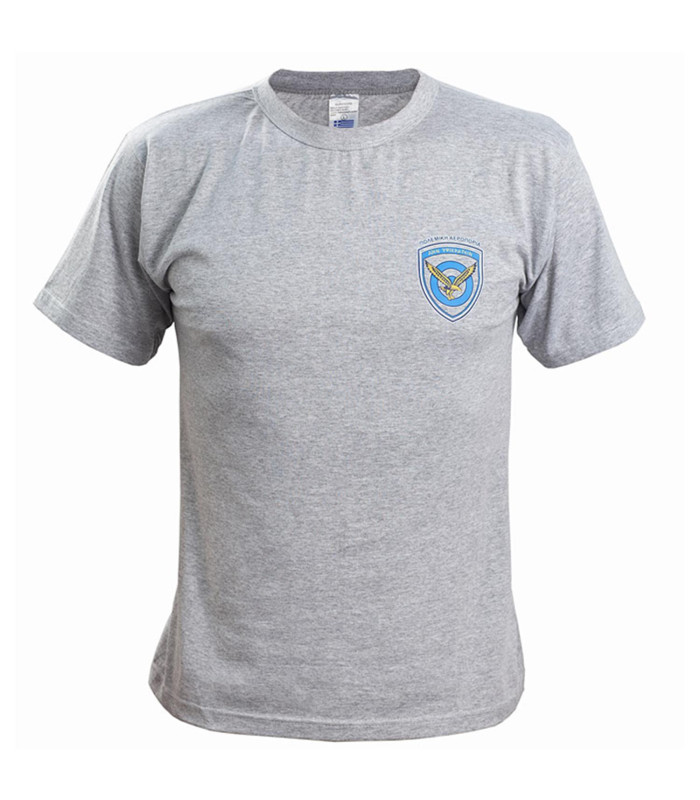 Μπλουζάκι Survivors Βαμβακερό T-Shirt Πολεμική Αεροπορία με Στάμπα Γκρι | Sabotage Oddal