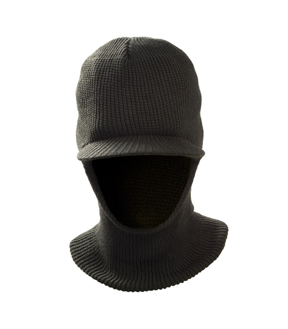 Κουκούλα πλεκτή με γείσο Survivors Λαδί