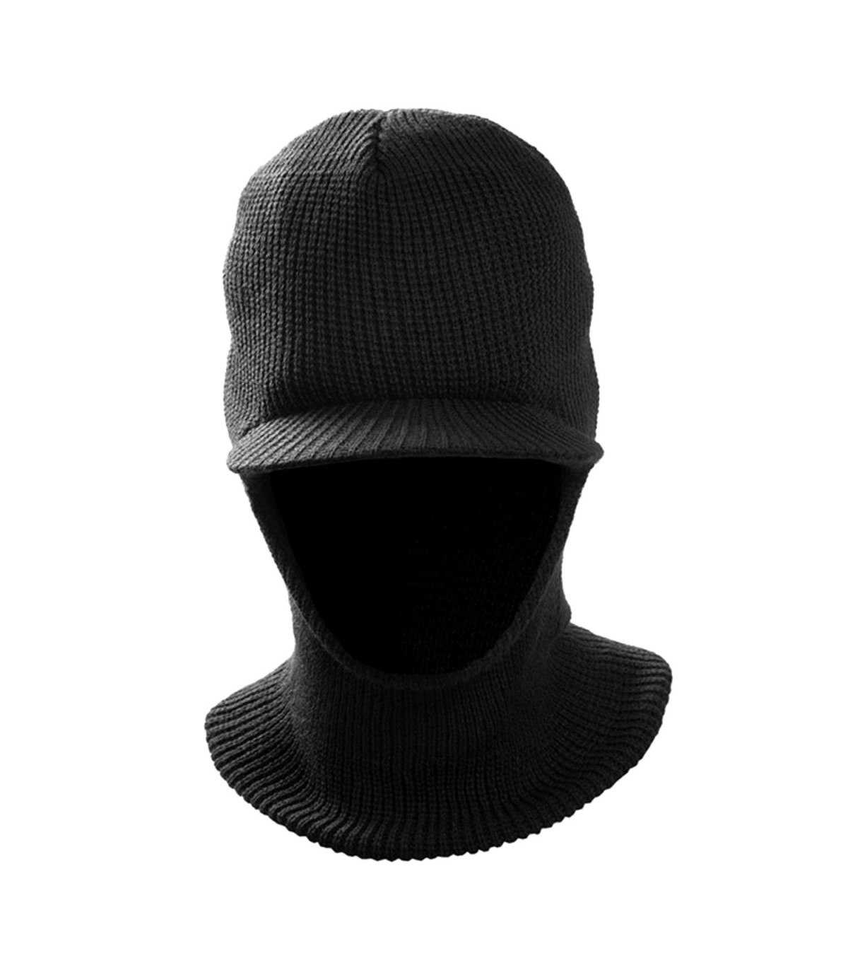 Κουκούλα πλεκτή με γείσο Survivors Μαύρο