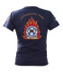 Μπλουζάκι Survivors Βαμβακερό T-Shirt Πυροσβεστικής με Κέντημα Φλόγα | Sabotage Oddal