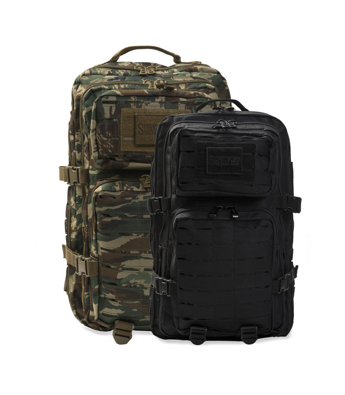 Σακίδιο πλάτης laser-cut 45/55 lt Survivors Μαύρο