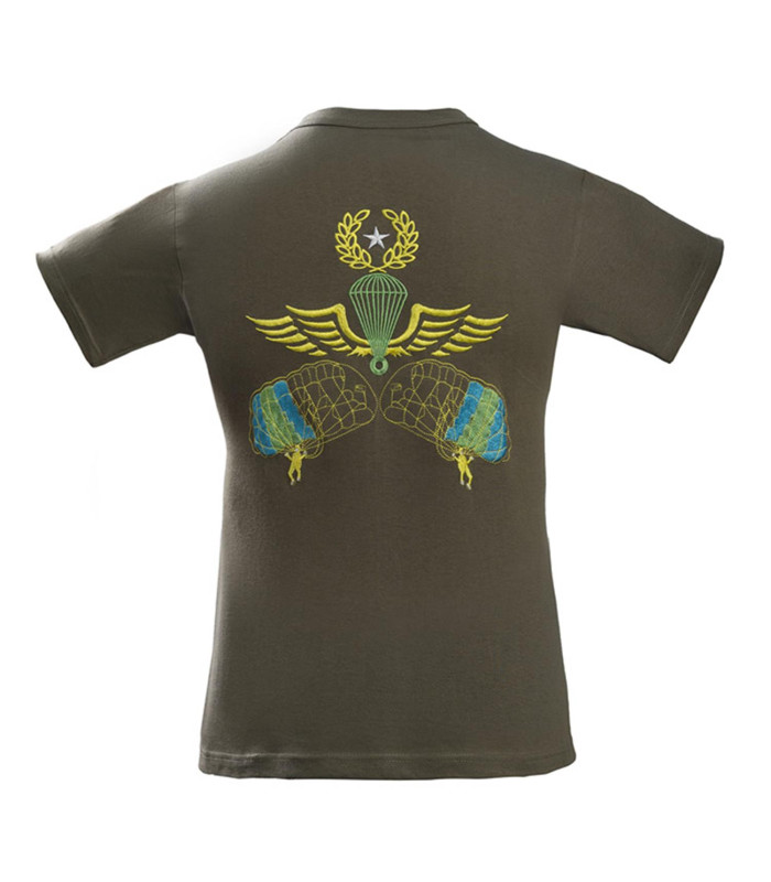 Survivors Free Fall Paratrooper Embroidered T-Shirt | Sabotage Oddal