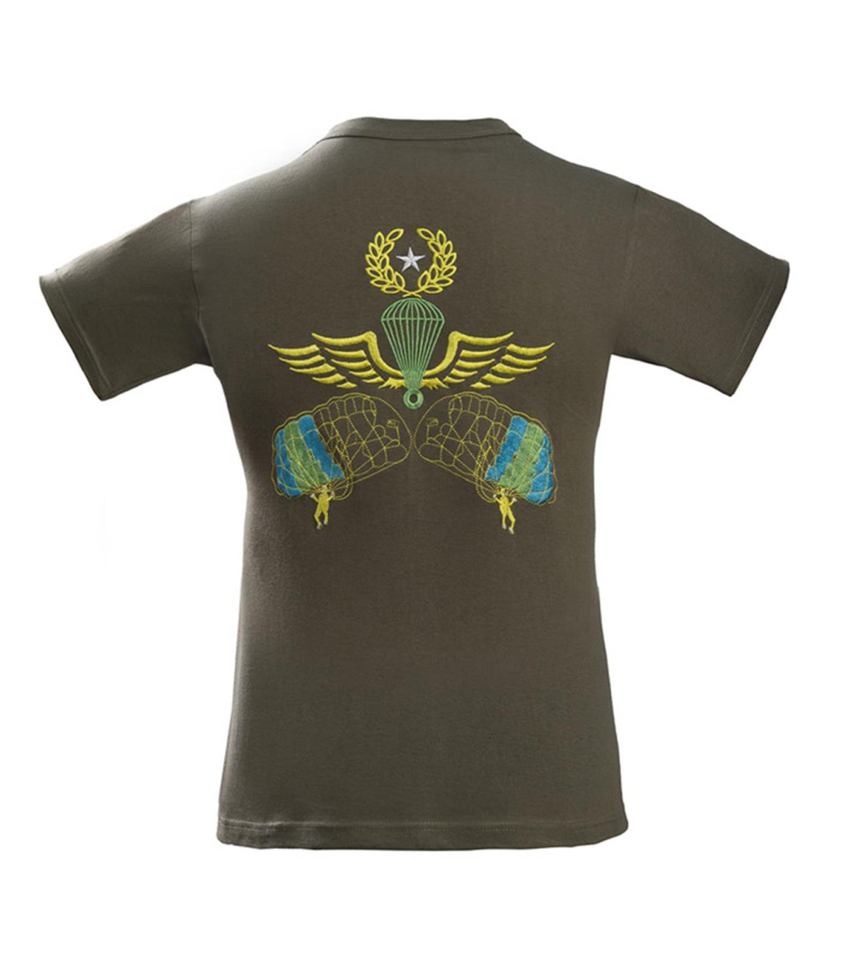 Survivors Free Fall Paratrooper Embroidered T-Shirt | Sabotage Oddal