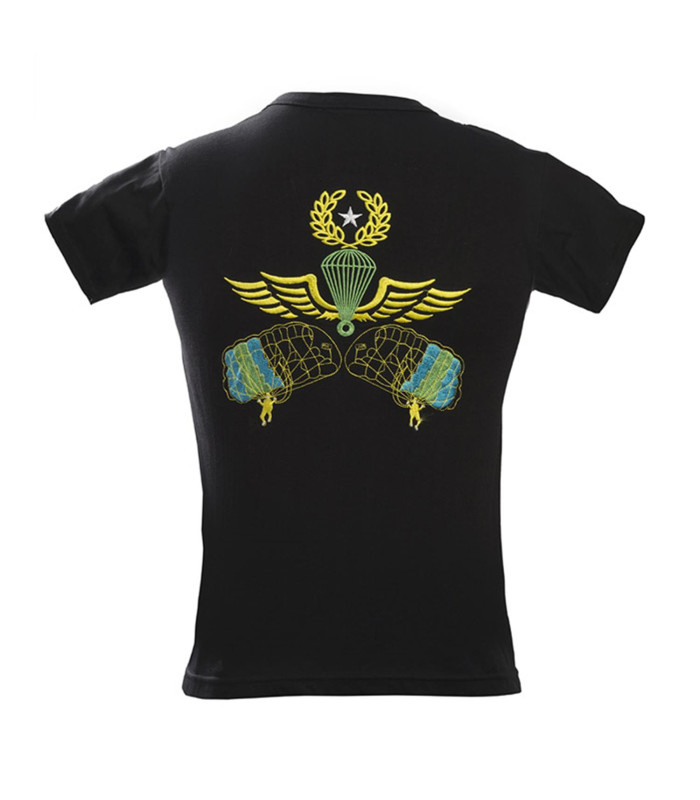 Survivors Free Fall Paratrooper Embroidered T-Shirt | Sabotage Oddal